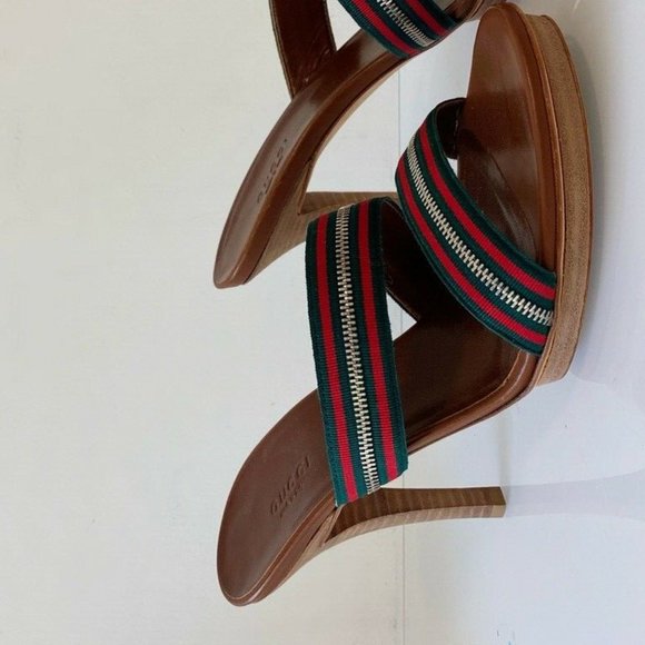 **SALE**GUCCI~RARE~SHERRY LINE~ZIPPERED DESIGN HEELS - Picture 5 of 10